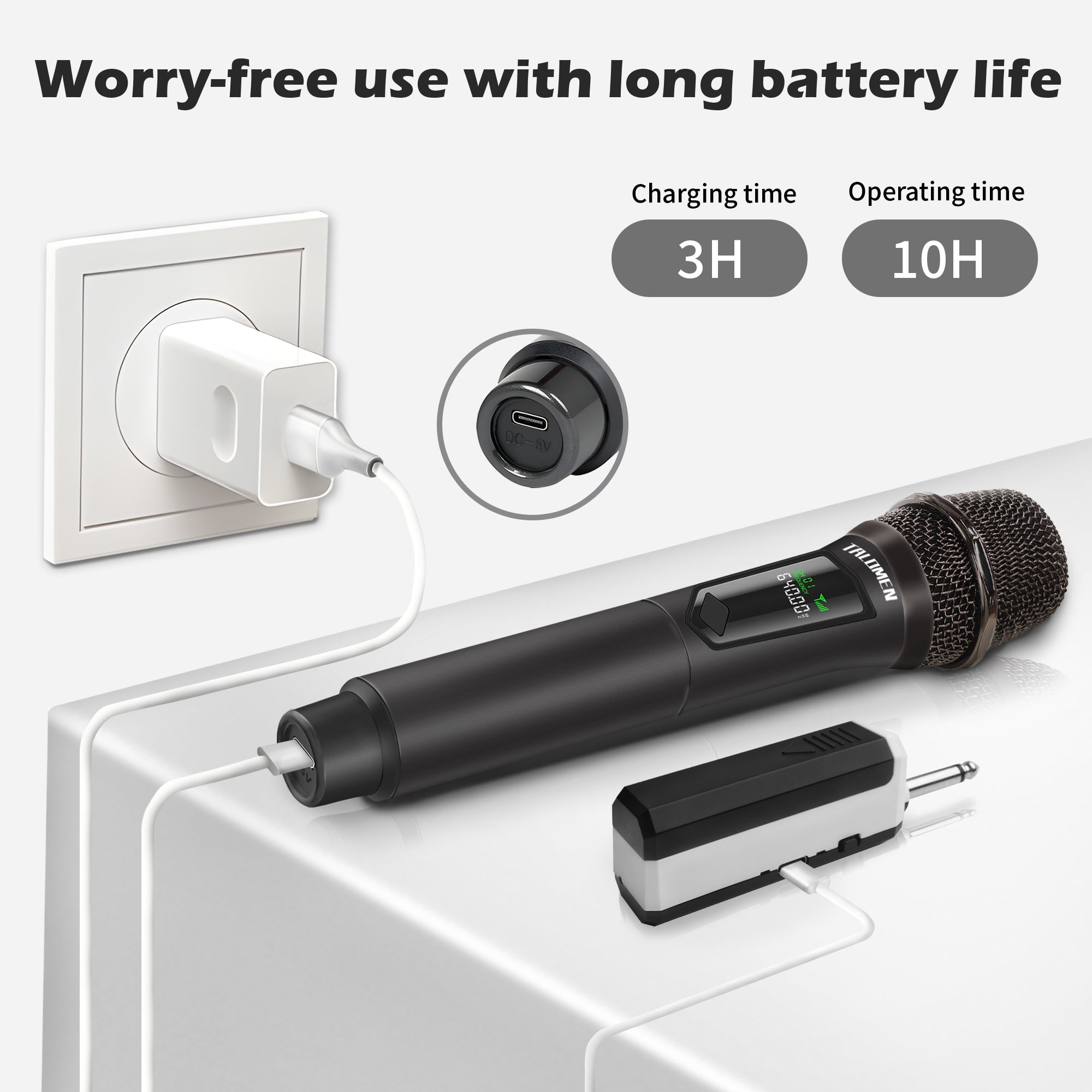 【🔥Nuovo set da 4 microfoni】 Microfono dinamico wireless Talomen