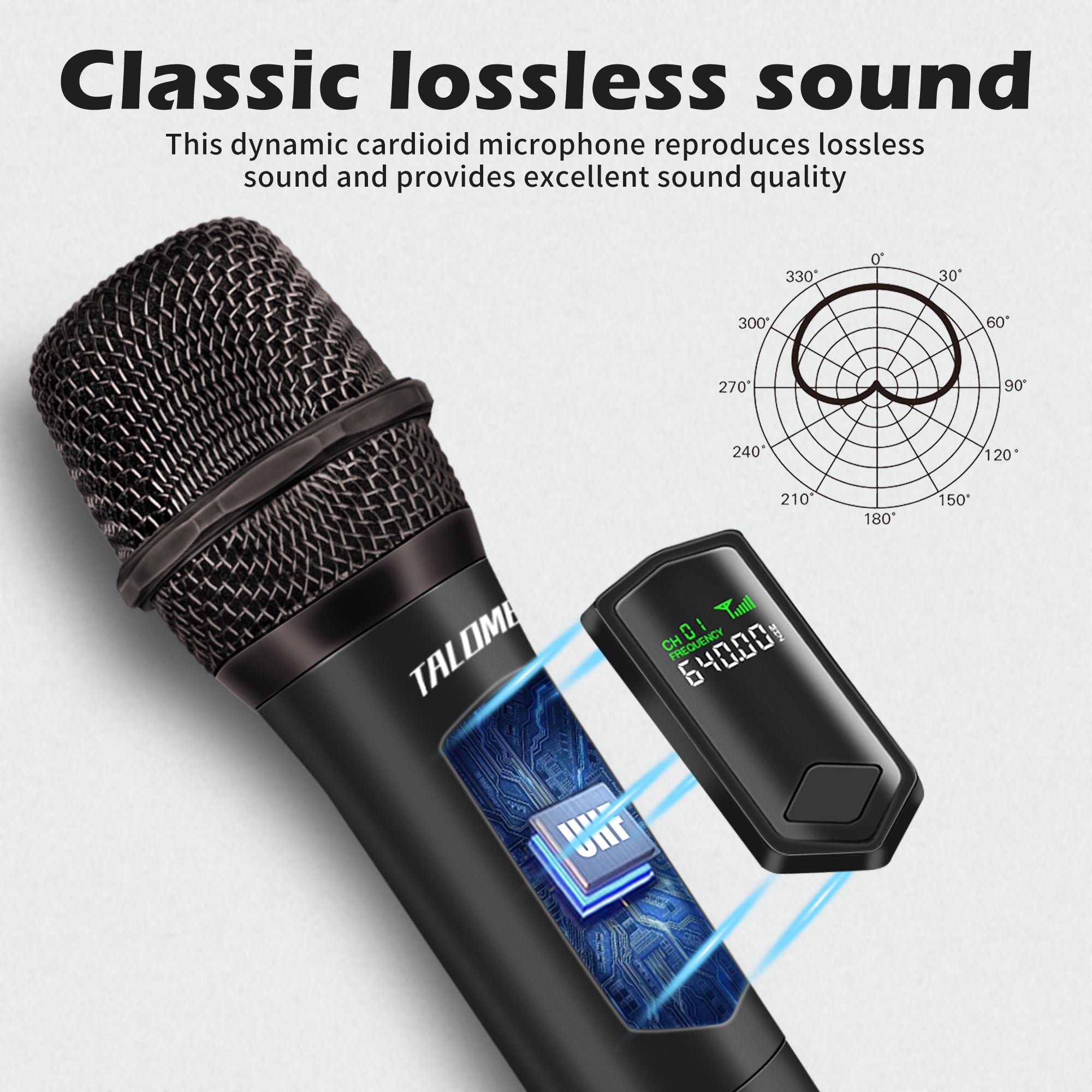 【🔥Nuovo set da 4 microfoni】 Microfono dinamico wireless Talomen