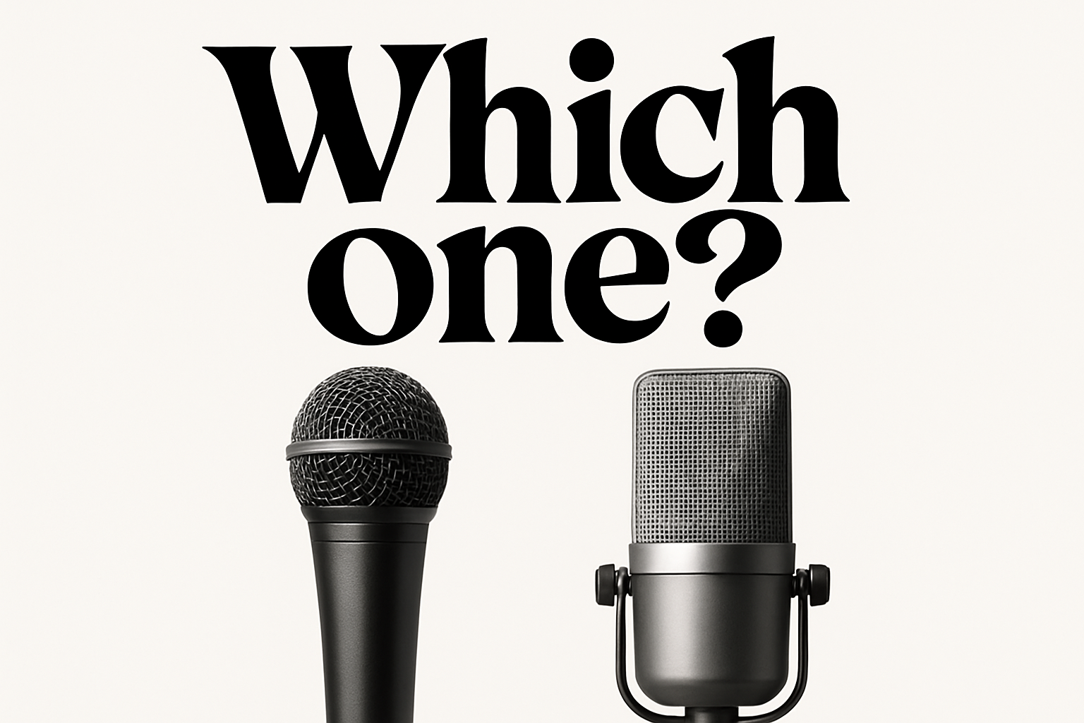 What Type of Microphone Is Best for Singing? Dynamic vs Condenser Explained