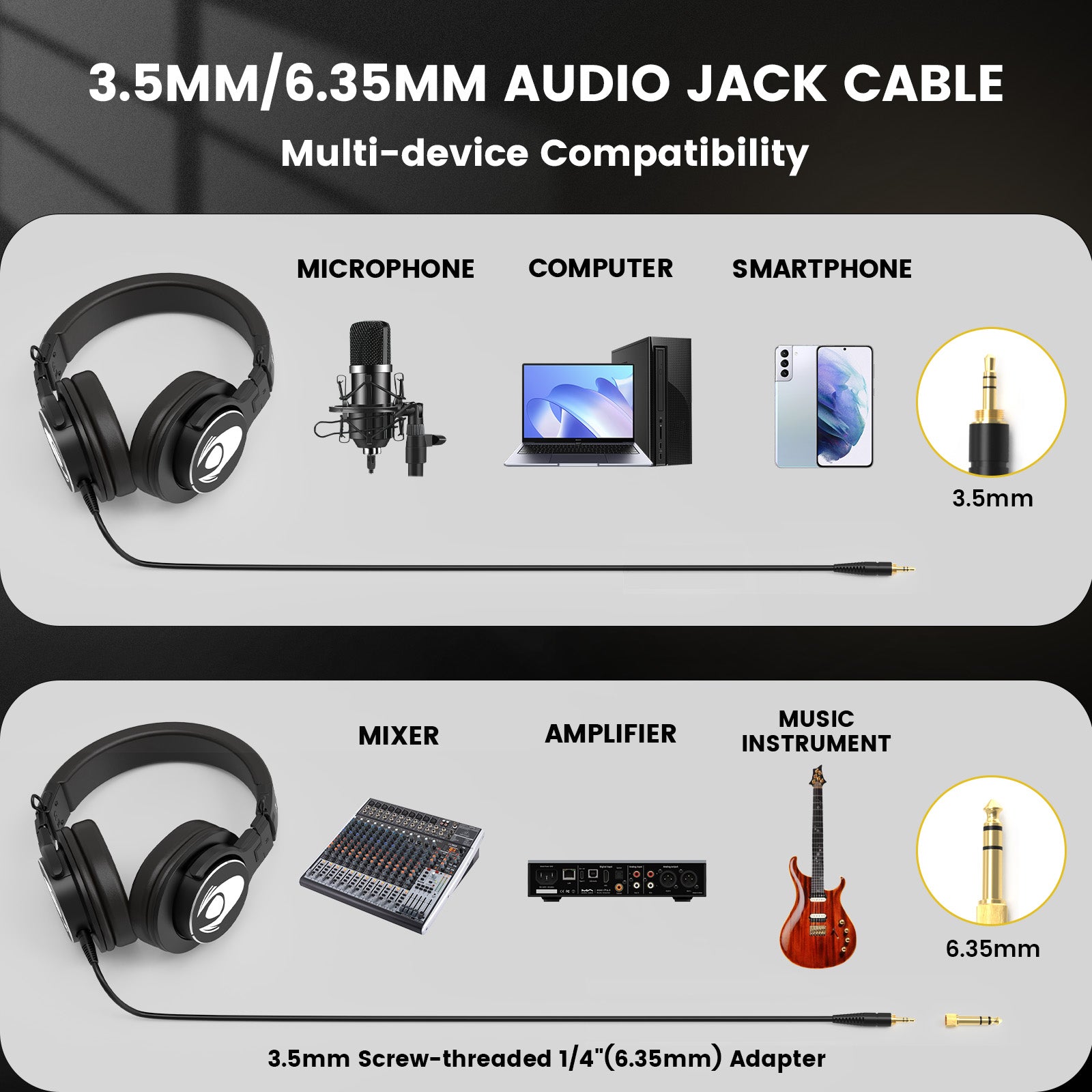 Talomen W50x | Professional Wired Closed-Back Headphone