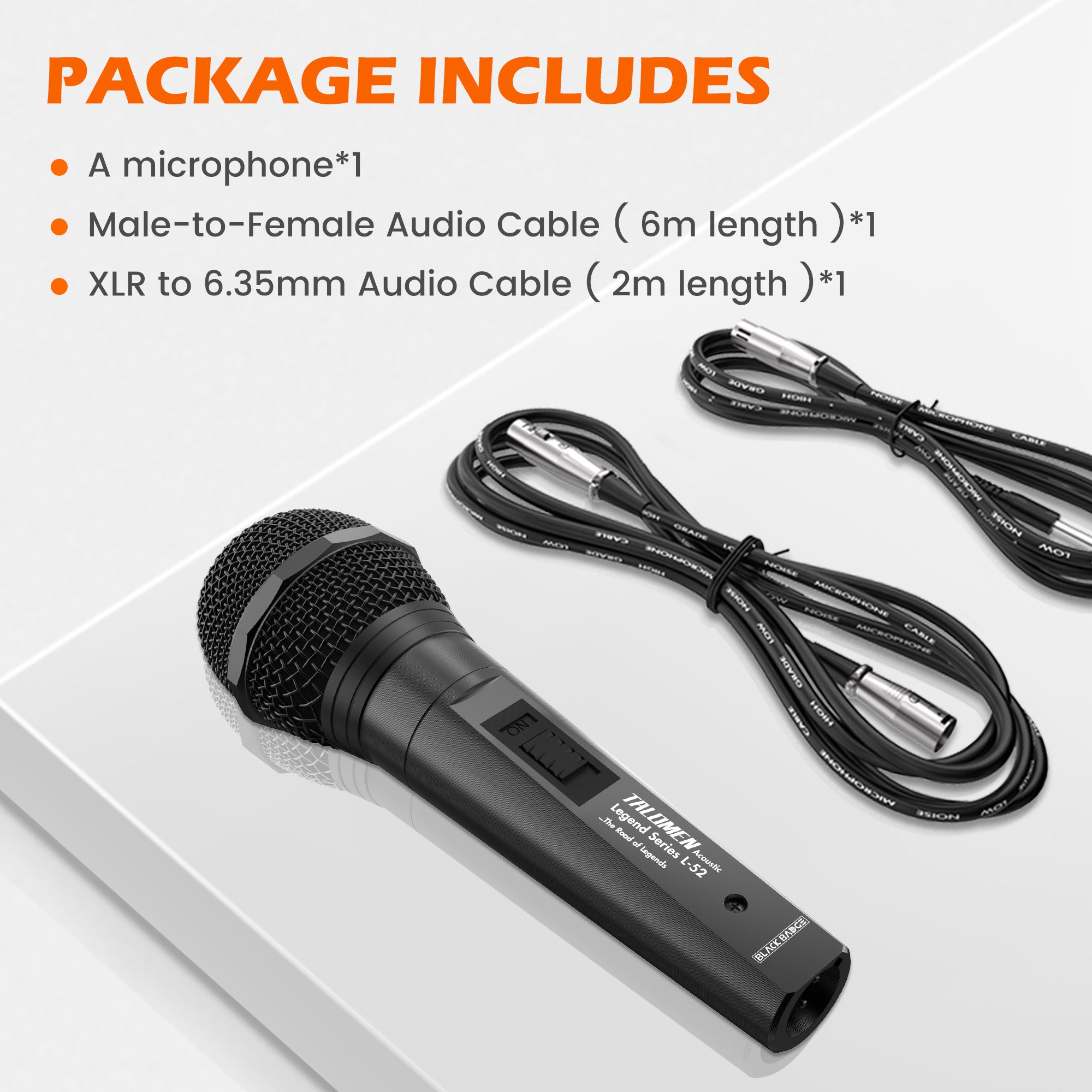 Talomen L52 Professional Vocal Microphone 【Black Badge】