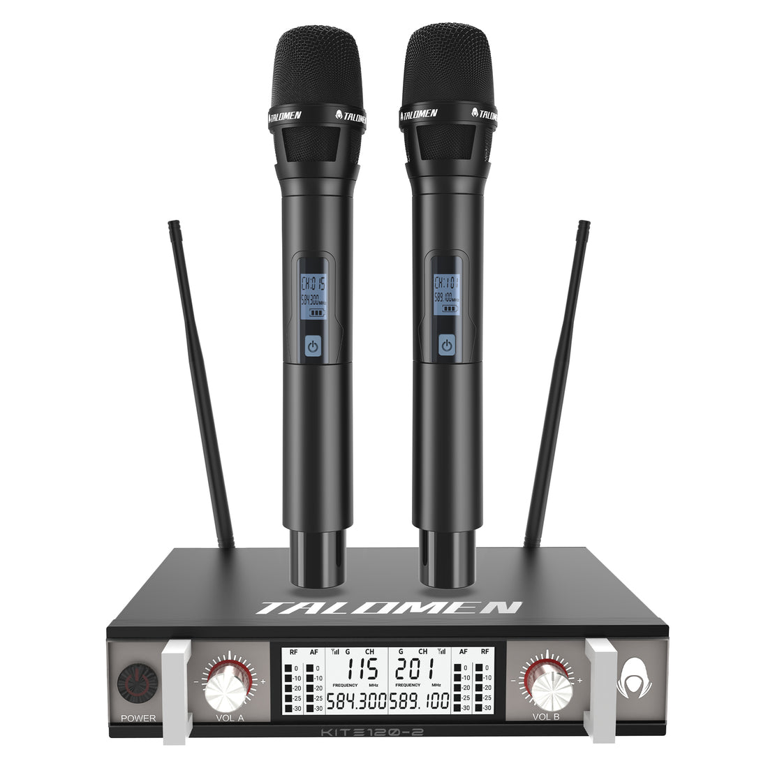 Talomen K120 | Système de microphone sans fil UHF professionnel